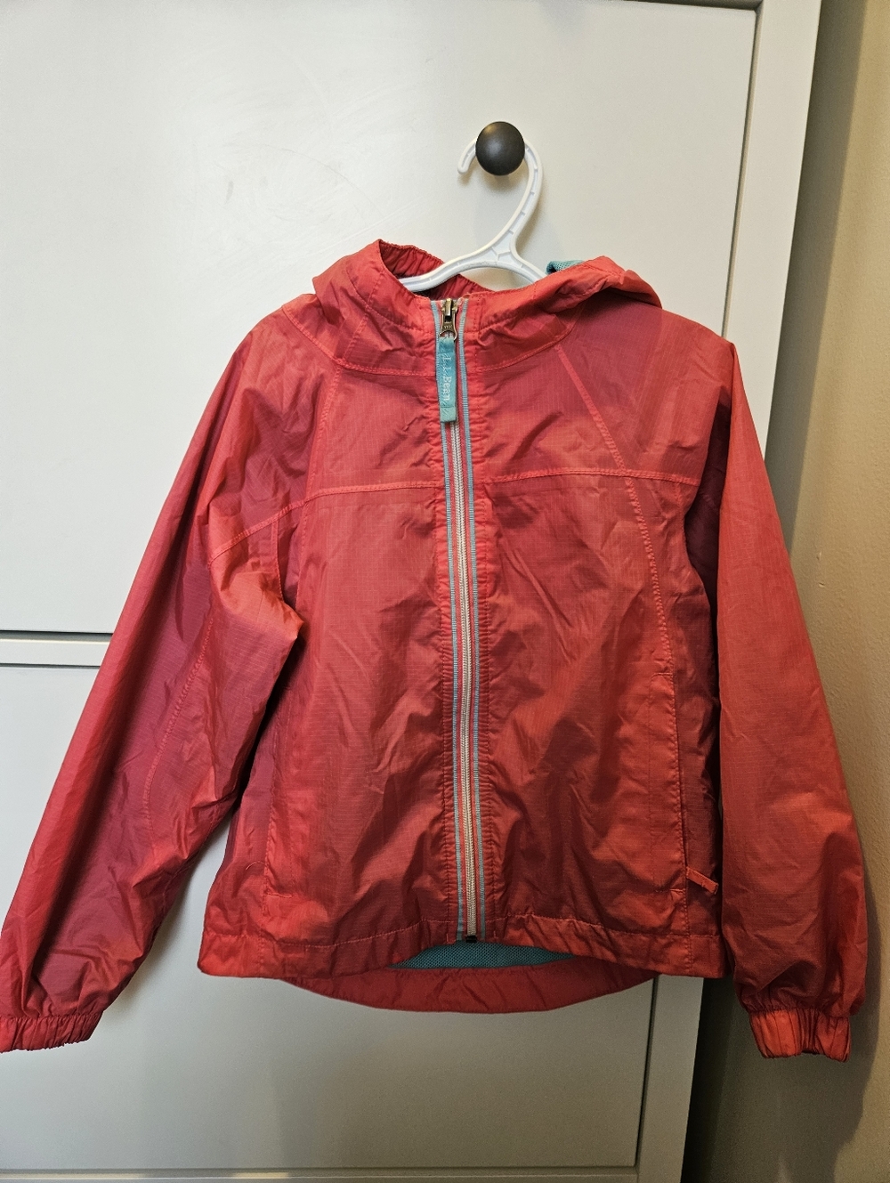 5-6T Kids' Pink Hooded Windbreaker Jacket - Unbranded